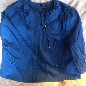 Liz & Me Platinum Collection royal blue jacket Size 2X 22/24W
